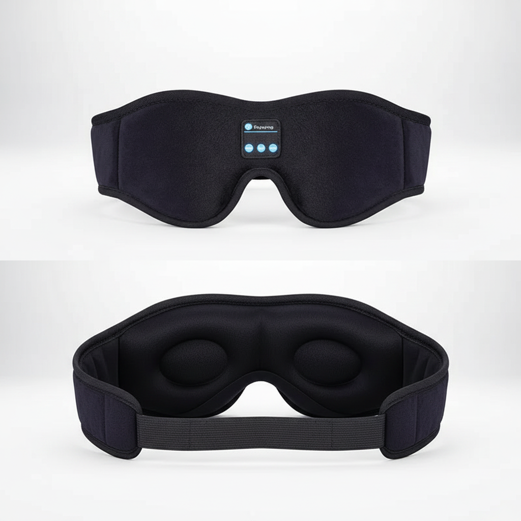 Bluetooth Sleeping Headphones 3D Eye Mask Wireless Headband Soft Elastic Comfortable Music Earphones Sleep Mask For Travel Nap